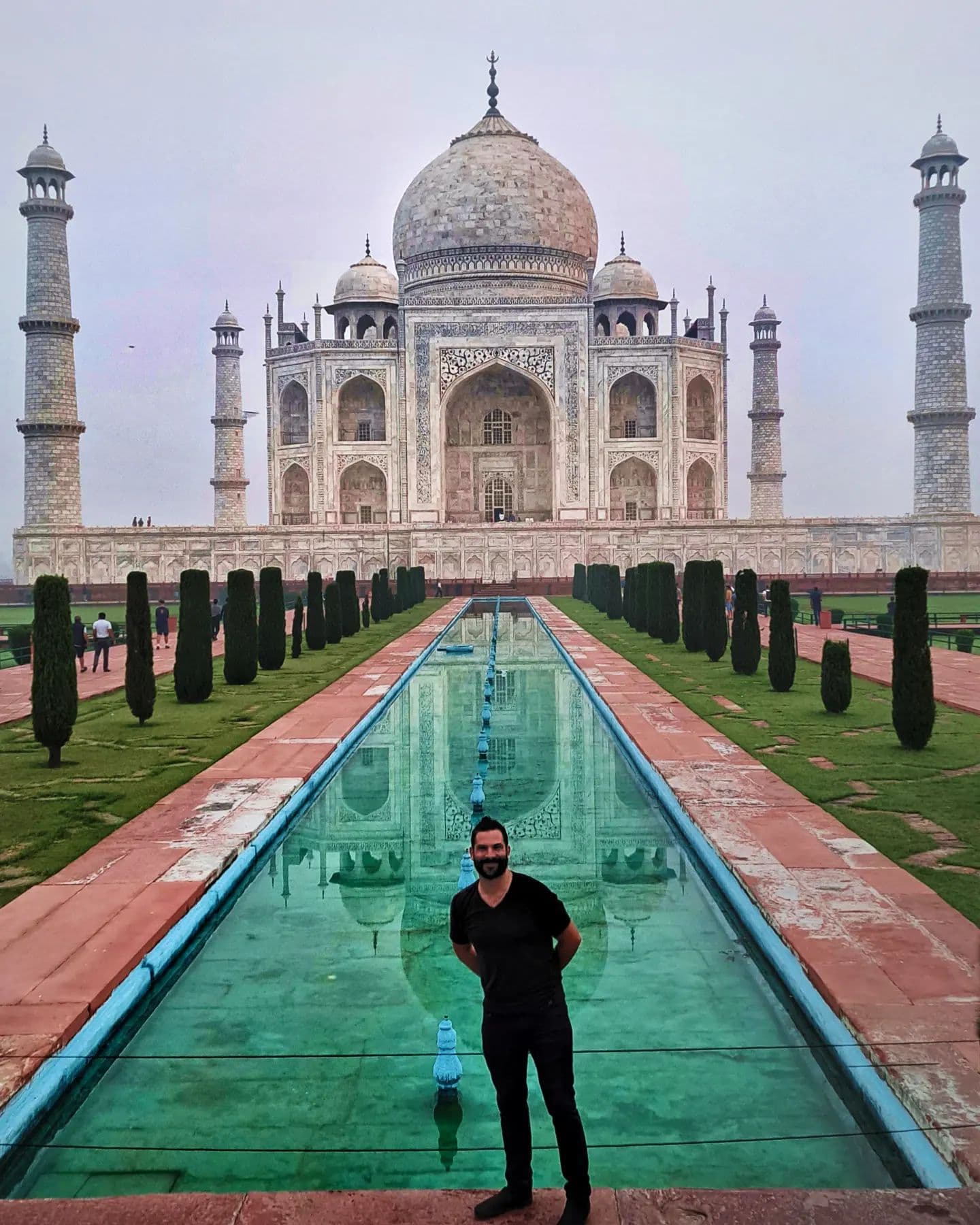Matt at the Taj Mahal