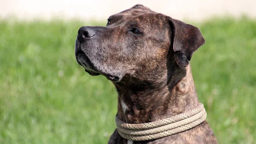 Sheila, female senior American Staffordshire Terrier for adoption at Tierschutzhaus Sonnenhof, Eisenstadt