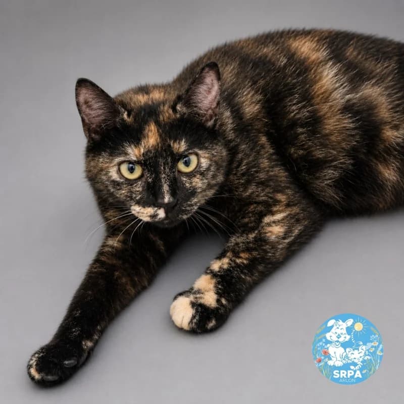 Moumoune, female 3yo European Shorthair for adoption at SRPA Arlon
