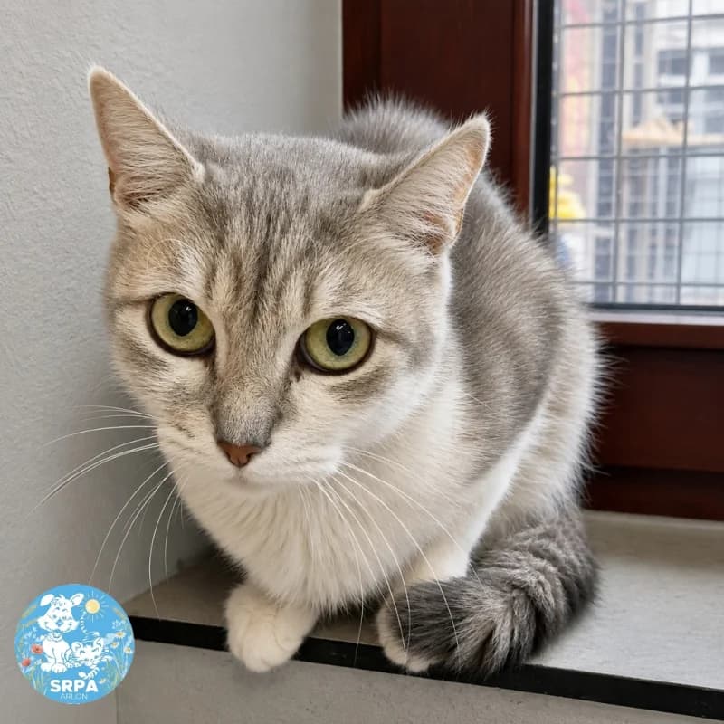 Lucy, female 5yo European Shorthair for adoption at SRPA Arlon