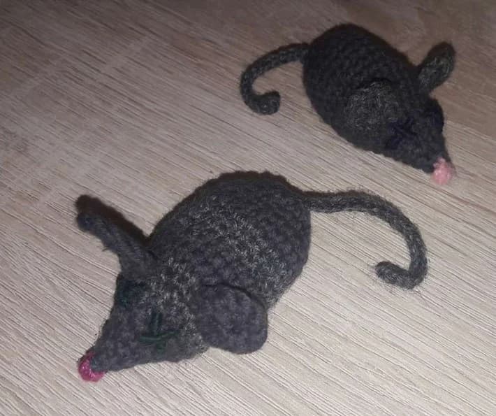 Novye myshki dlya koshki ruchnoy raboty (Новые мышки для кошки ручной работы), Mixed Breed (Kotyata Darom)