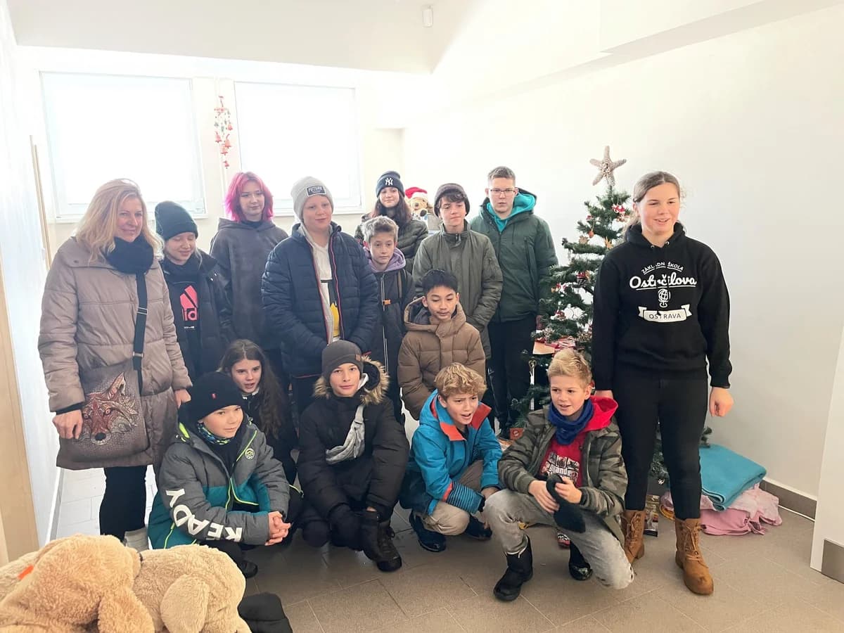 Vánoční sbírka ZŠ Ostrčilova,  Mixed Breed for adoption at Psí útulek