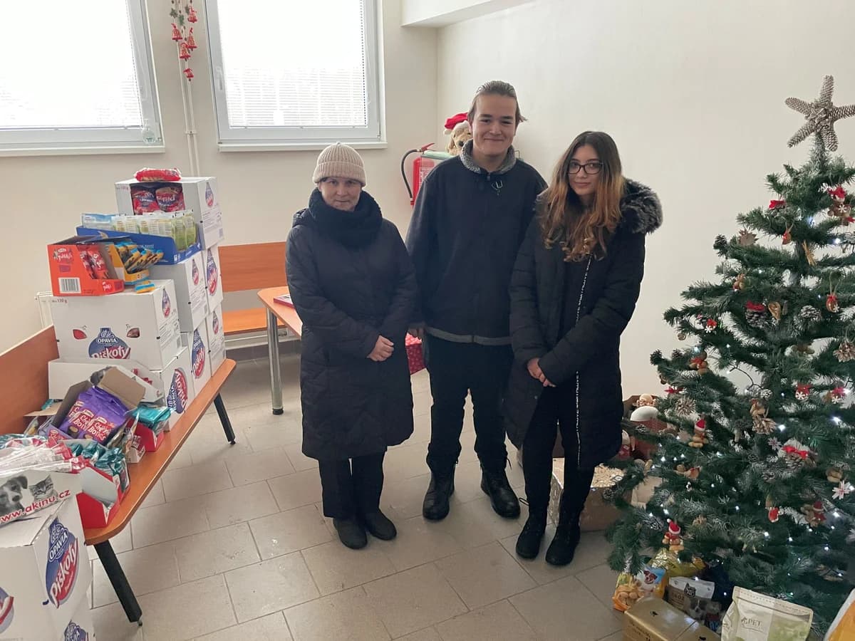 Poděkování Obchodní akademii Ostrava – Poruba,  Mixed Breed for adoption at Psí útulek — photo 2 of 2