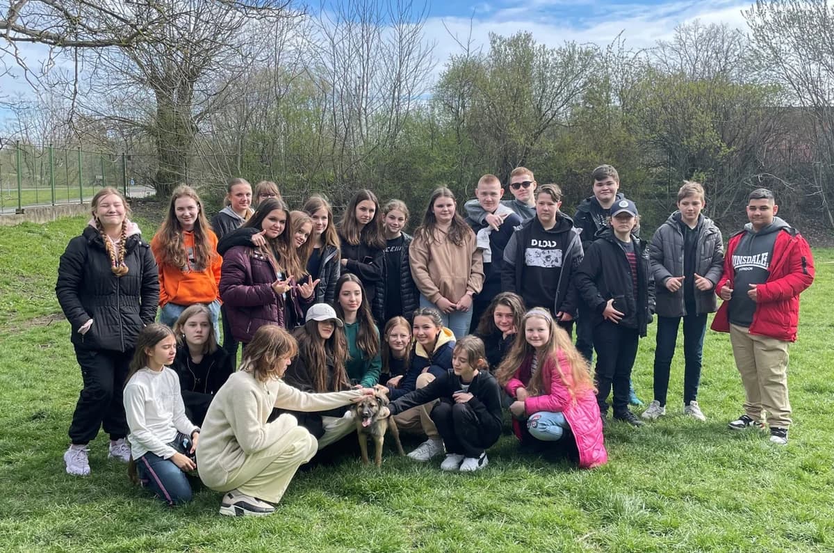 PODĚKOVÁNÍ SOUKROMÉMU GYMNÁZIU A STŘEDNÍ ODBORNÉ ŠKOLE IUVENTAS,  Mixed Breed for adoption at Psí útulek