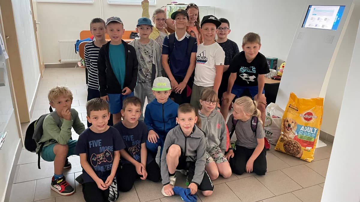 Poděkování ZŠ Porubská,  Mixed Breed for adoption at Psí útulek — photo 2 of 2