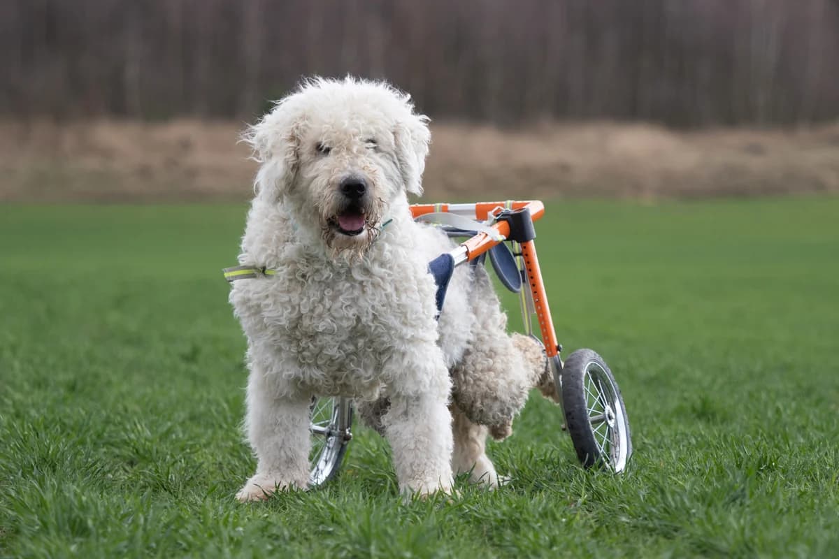 Max 3, Bílá male 6yo Komondor for adoption at Útulek Dogsy