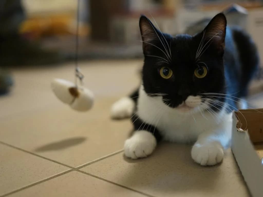 Lucky, schwarz-weiß male young Domestic Shorthair for adoption at Tierheim Hamburg, Hamburg