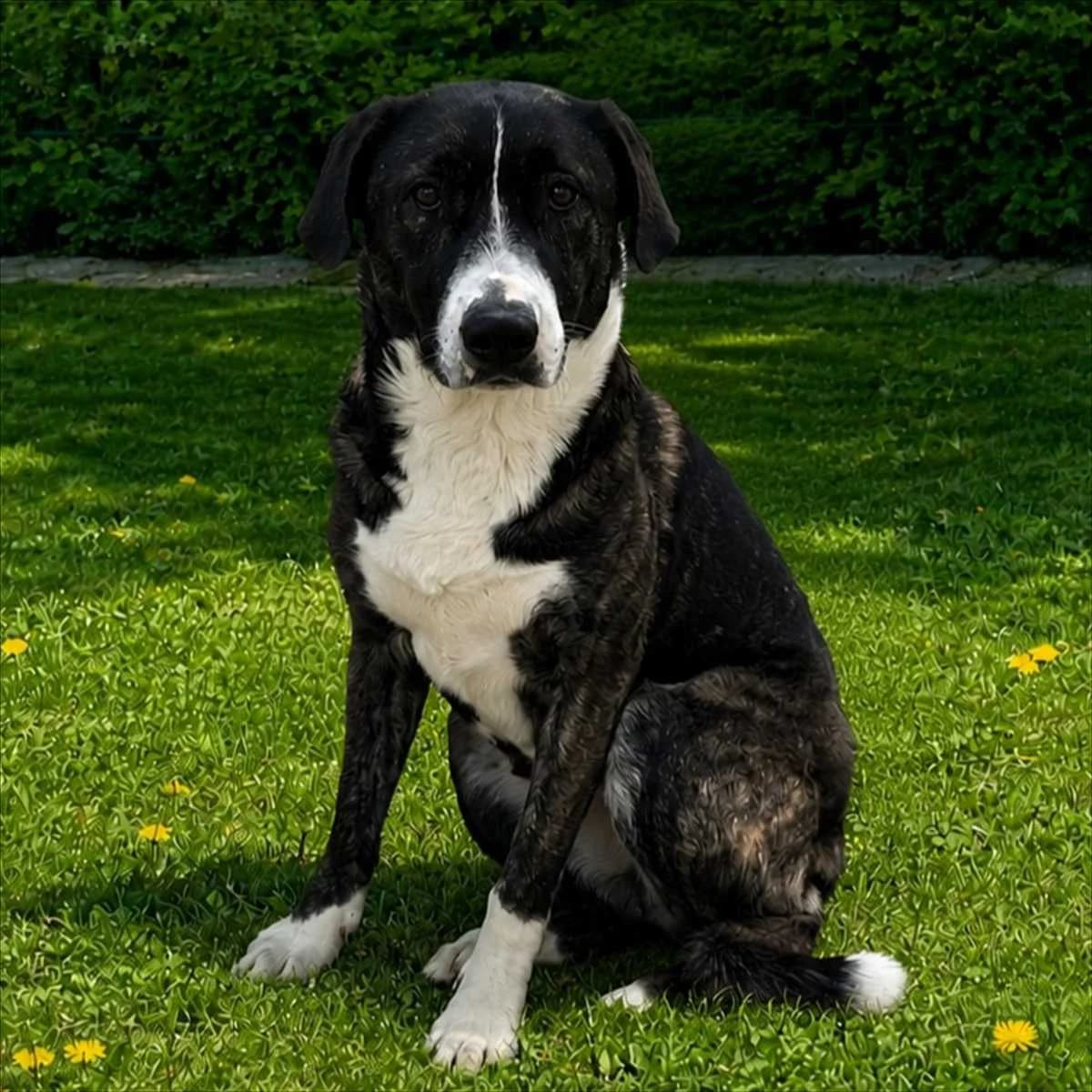 EMMA, braun, weiß female young Mixed Breed for adoption at Tierheim München, Munich