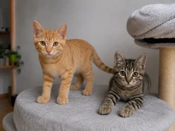 Oscar & Lu,  puppy European Shorthair for adoption at Tierheimverein Erfurt