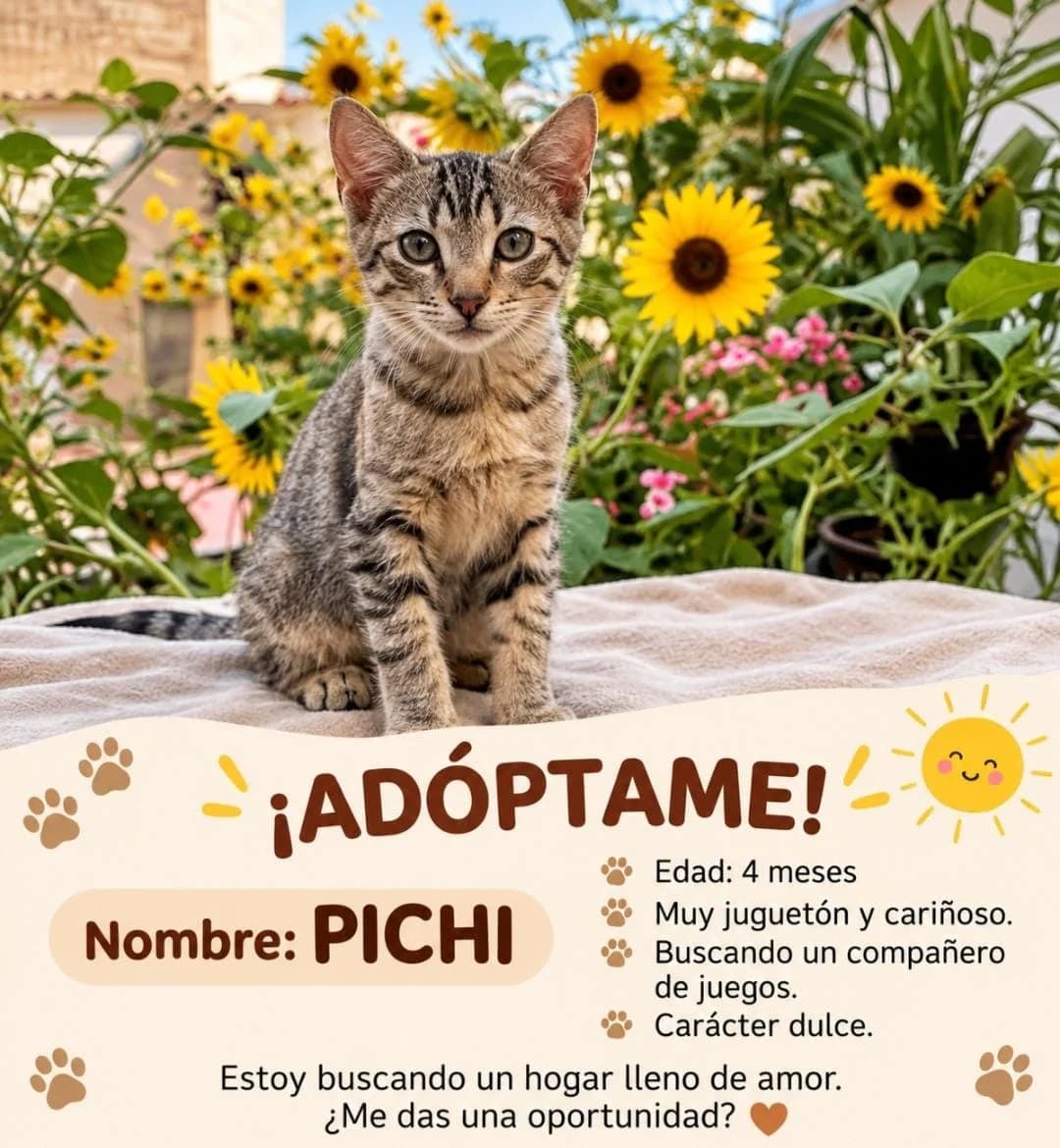 Pichi, male Mixed Breed for adoption at Refugio Acción del Sol Tenerife