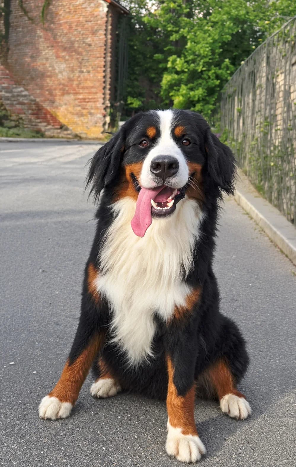Atchoum, male young Bernese Mountain Dog for adoption at SOS Boubous