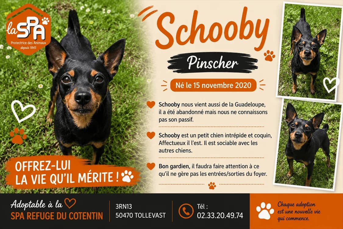 SCHOOBY, male 5yo Mixed Breed for adoption at SPA Cherbourg (Cotentin), Cherbourg