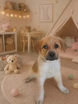 VIRNA 2,5 MINON (ΒΙΡΝΑ 2,5 ΜΗΝΩΝ), female puppy Mixed Breed for adoption at Dogs Voice, Athens