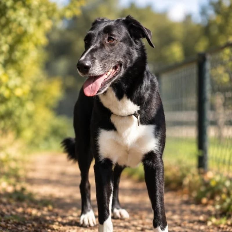 EMMA, zwart female young Mixed Breed for adoption at Hondenzorg en Welzijn Europa, —