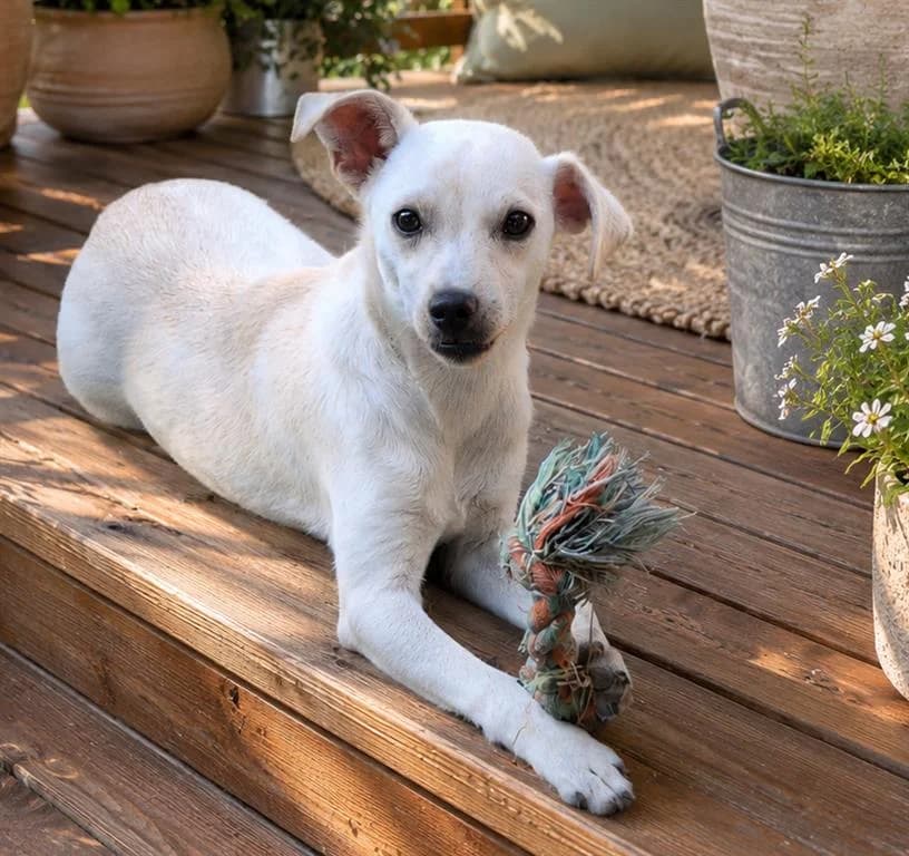 Roby, male puppy mixed breed for adoption at Stichting AAI, Amsterdam