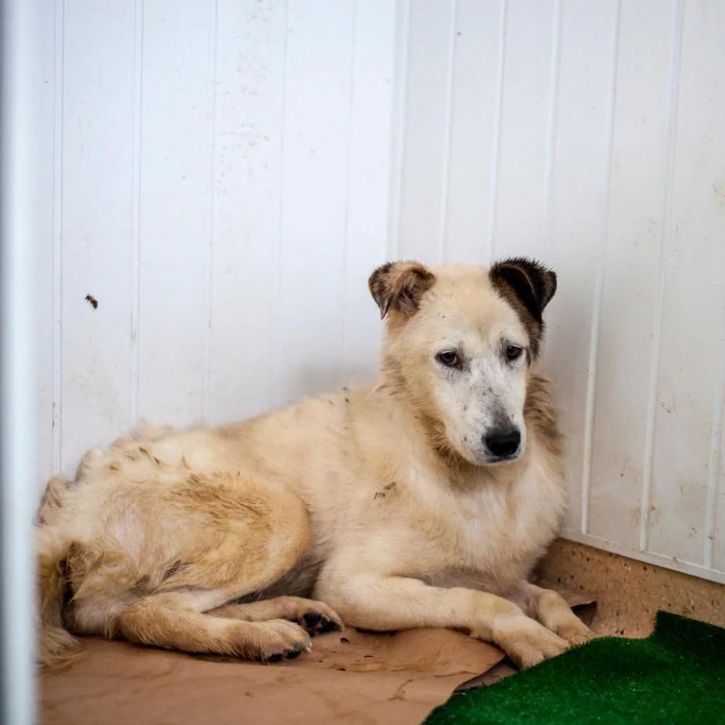 Fridi, White/Brown female puppy mixed breed for adoption at Care For Dogs Romania