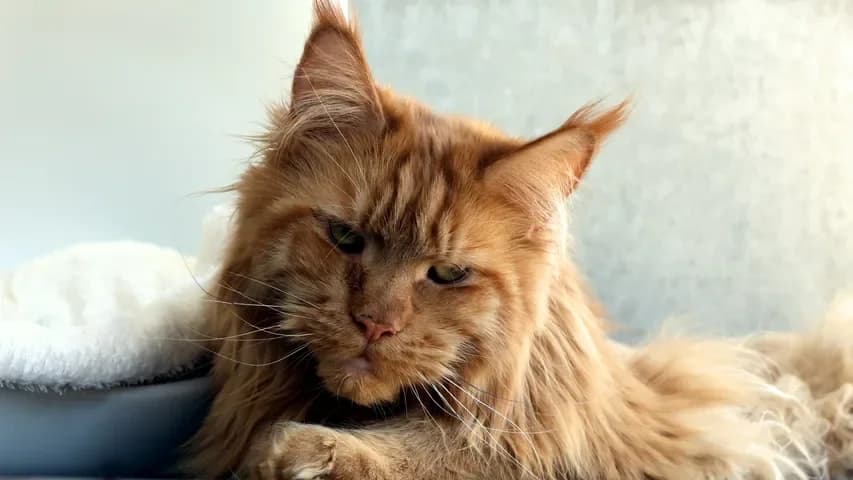 Baroness, female 4yo Maine Coon for adoption at Tierschutzhaus Sonnenhof, Eisenstadt