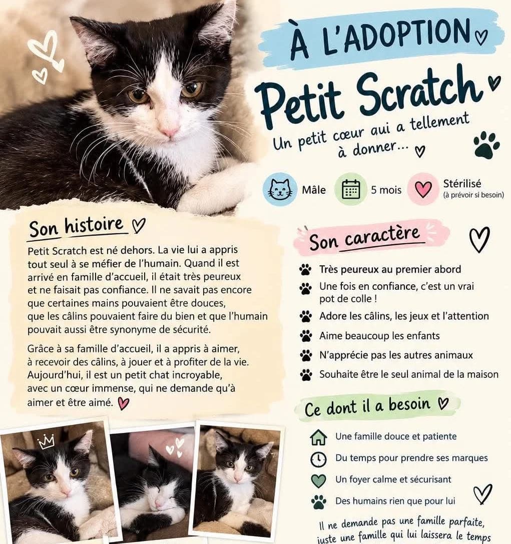Piti Scratch, male puppy Mixed Breed for adoption at Animals Rescue Association, Liège