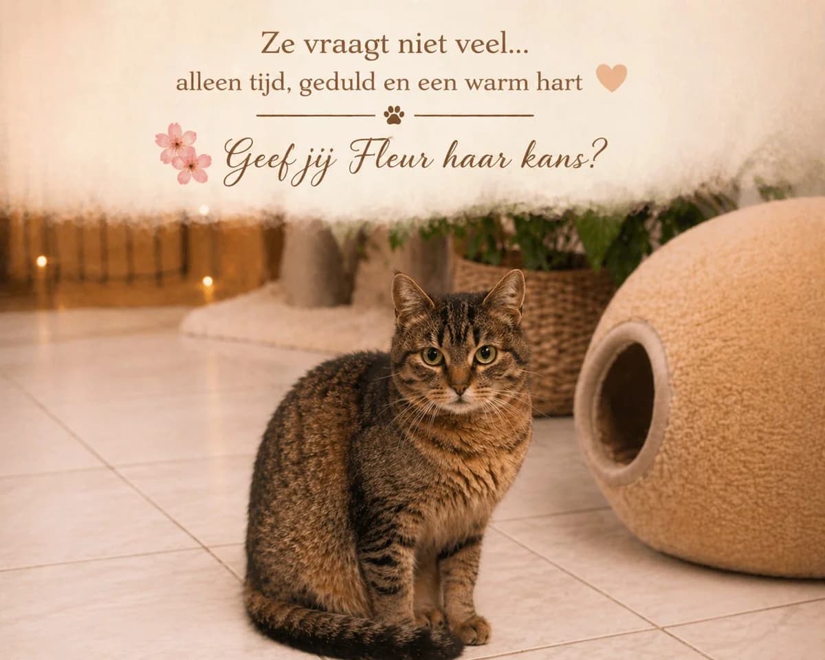 Fleur, female puppy European Shorthair for adoption at Asieldieren.be, Flanders
