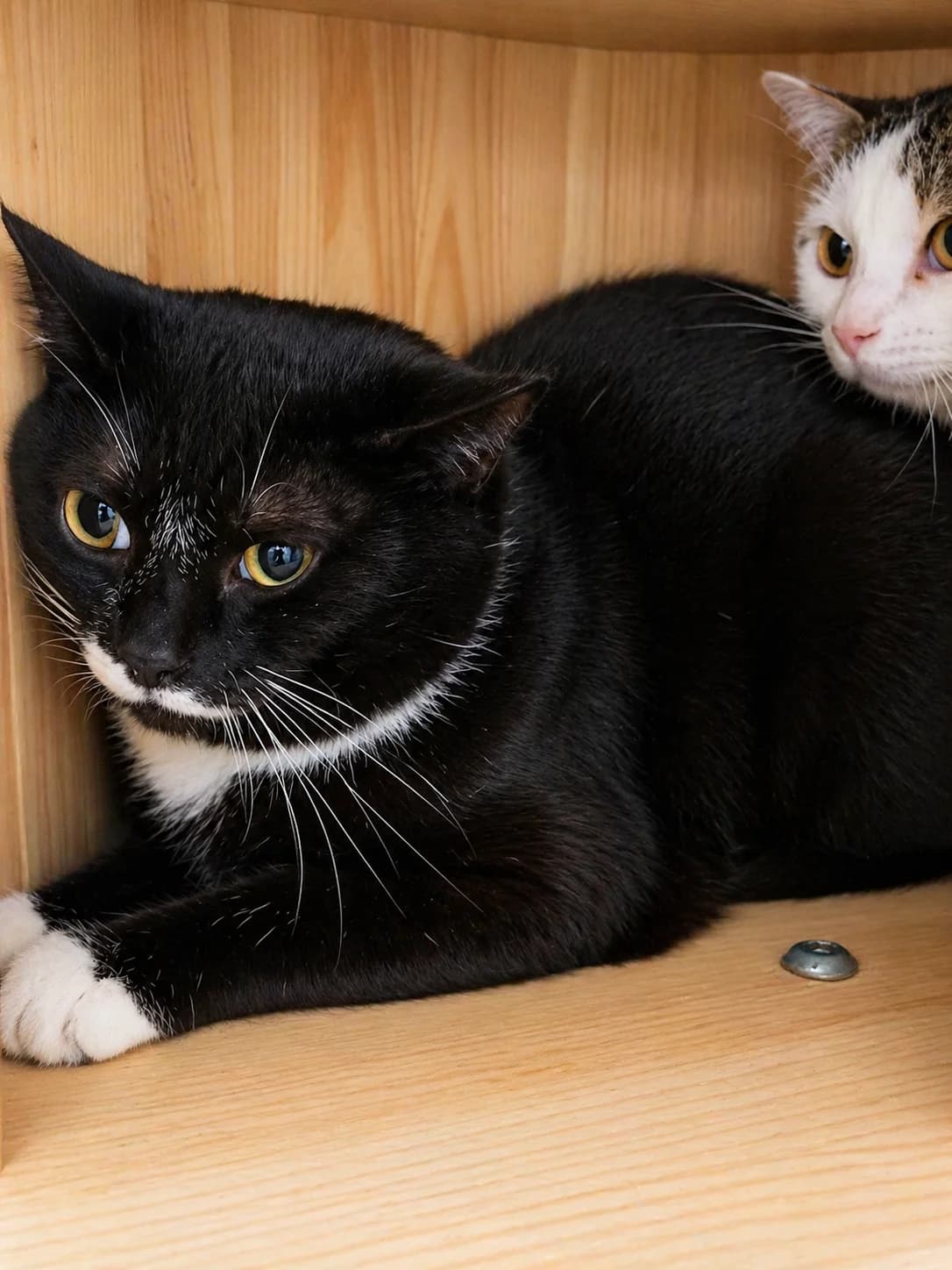 Stan, Zwart-wit male 4yo European Shorthair for adoption at Dierenasiel De Knuffelpootjes, Menen