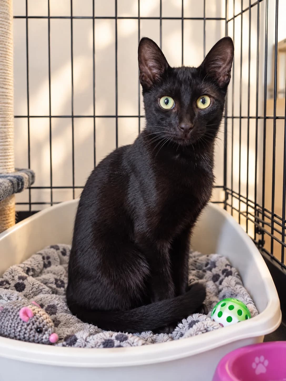 Salem & Binx, male puppy Mixed Breed Cat for adoption at Dierenasiel Ninove, Ninove