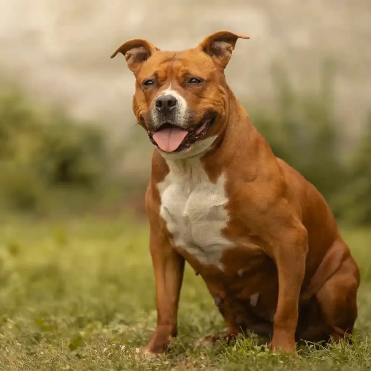 Nala, female senior American Staffordshire Terrier for adoption at SPA La Louvière, Louviere
