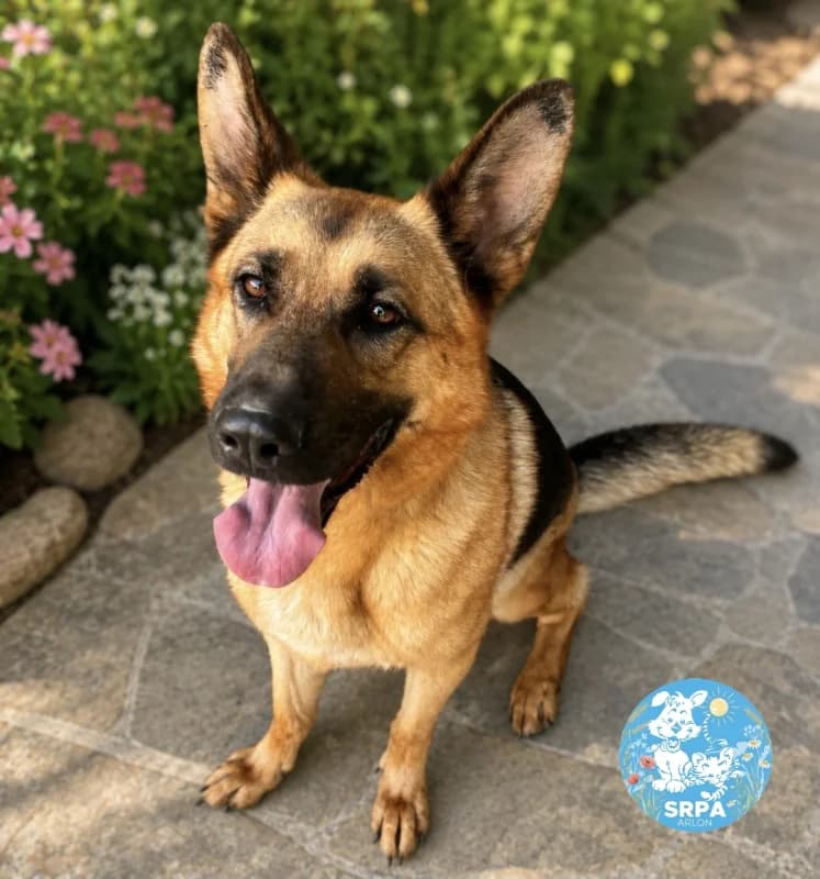 Lola, female 3yo German Shepherd for adoption at SRPA Arlon