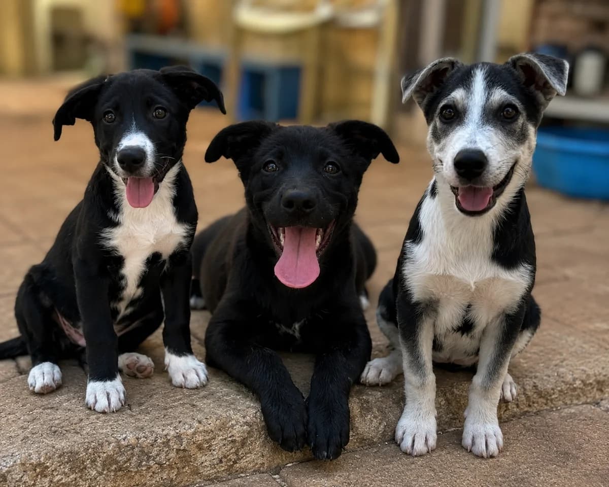 Kelly, Tati, Shila, female puppy Mixed Breed for adoption at SOS Strassenhunde, Sos Strassenhunde