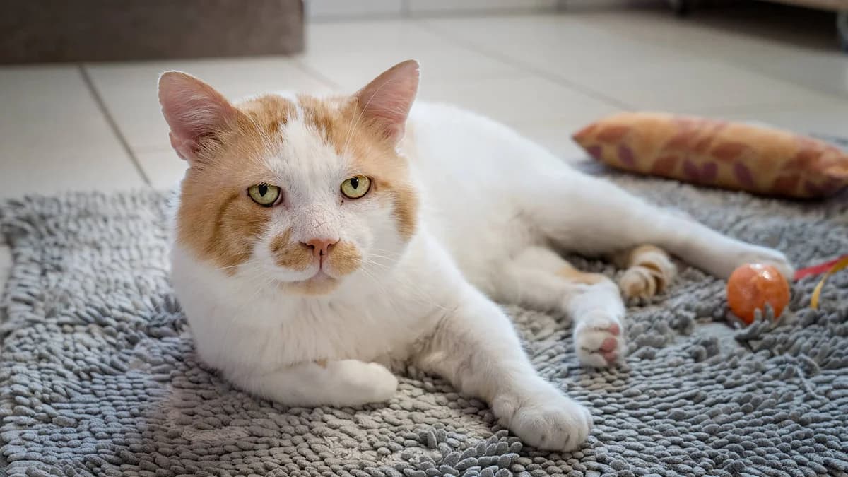 Liam, weiss mit rot male Mixed Breed Cat for adoption at Tierheim Pfötli und Tierrettung