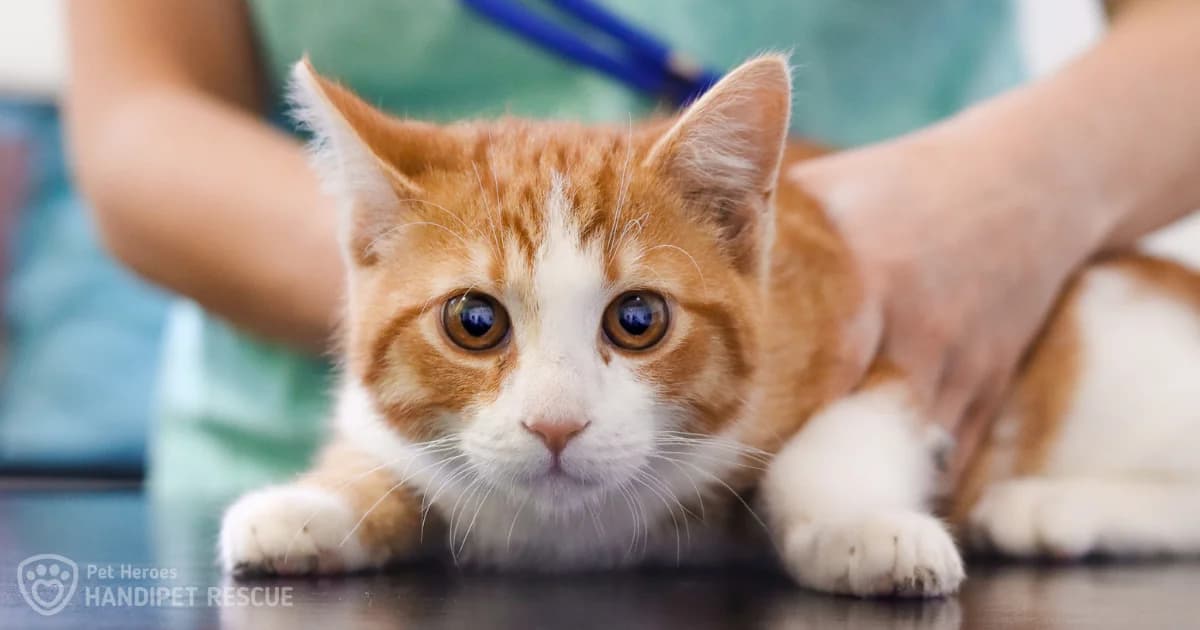 FIV, FeLV a FIP: zákeřné kočičí nemoci, Pomeranian for adoption at Handipet Rescue Hoření Vinice