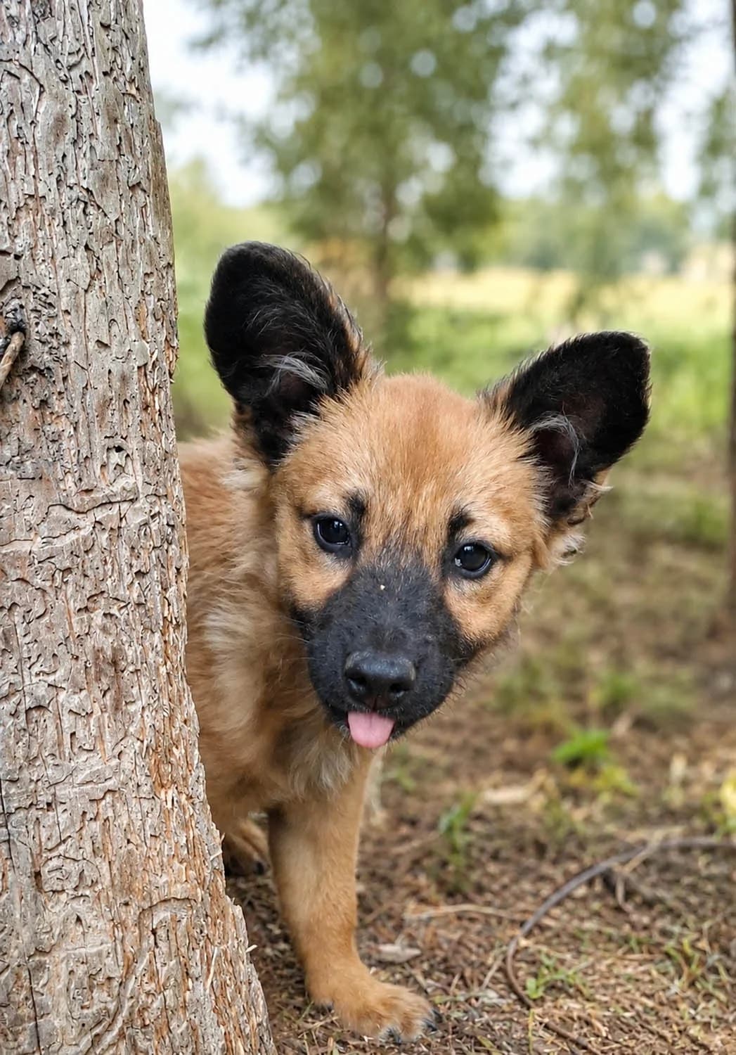 Mimines, female puppy Mixed Breed for adoption at Grenzenlose Notfelle e.V., Dittelbrunn