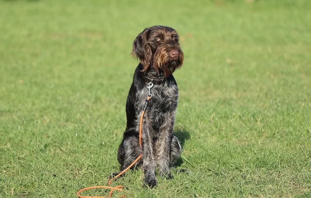 Deutsch Drahthaar Rüde „Hero II von Ossenbrügge“, male young Mixed Breed for adoption at Jagdhunde in Not e.V.