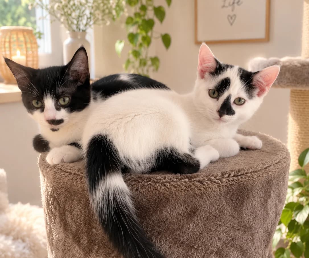 Lina & Levi Geschwisterpaar, puppy Mixed Breed for adoption at Kuscheldie Katz, Panketal