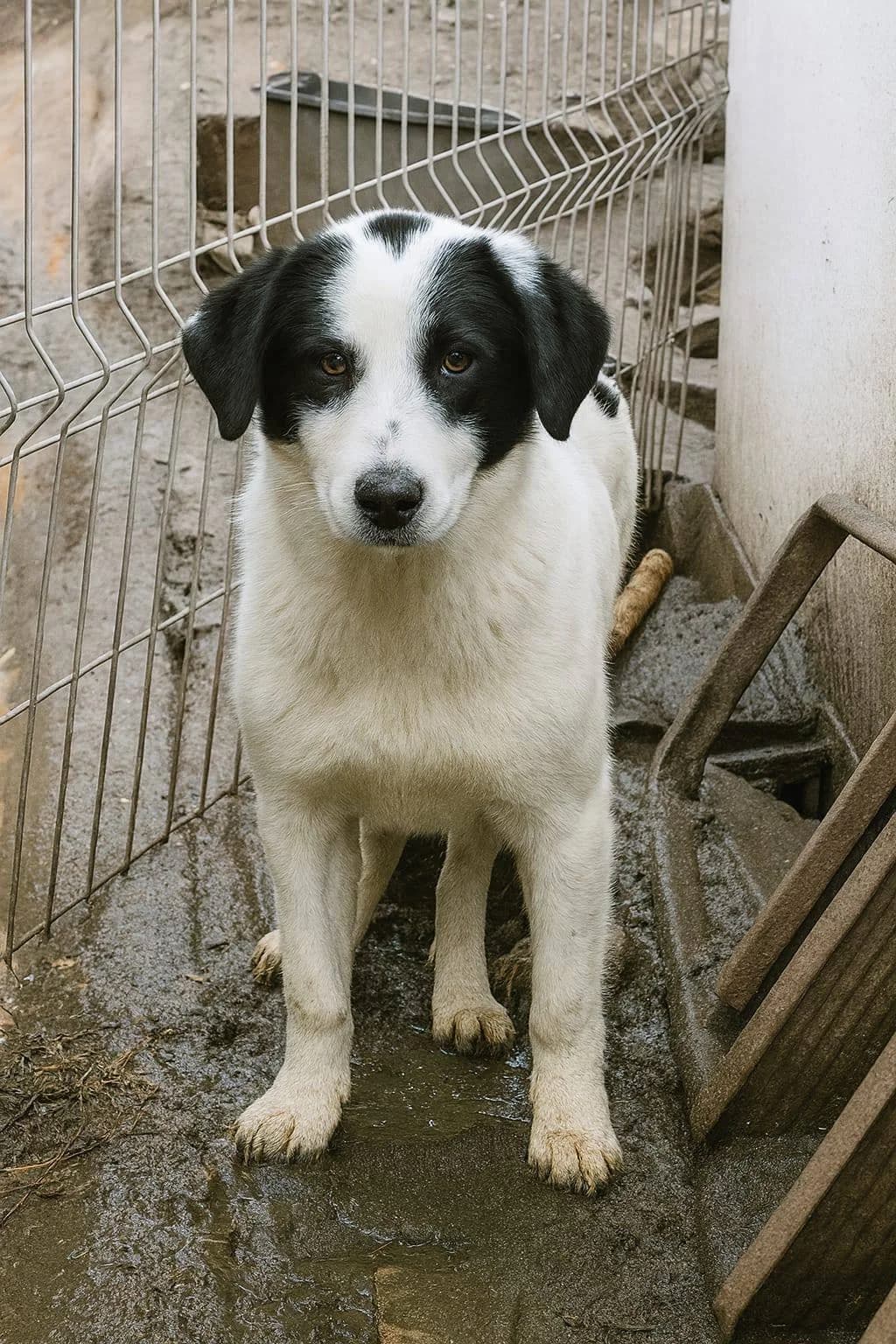 Matze (im Wachstum), male puppy mixed breed for adoption at Little Souls, Holtland