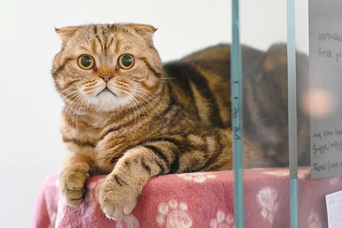 Hrum, male young Scottish Fold for adoption at Tierheim Berlin Falkenberg, Berlin