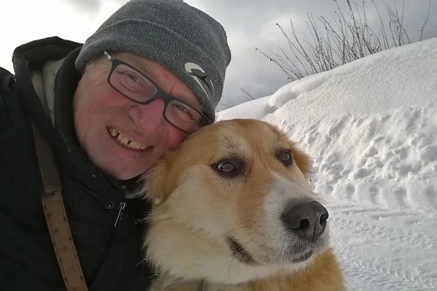 Weihnachtsgrüße von Ronja, 5yo Mixed Breed for adoption at Tierheim Horka, Horka
