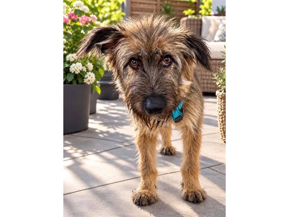 Albert, braun female Mixed Breed for adoption at Tierhilfe Lebenswert e.V., Oberwies