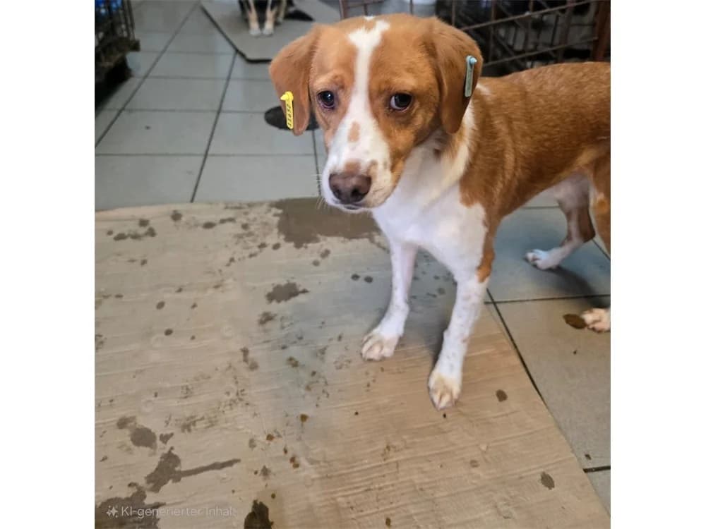 Teasy *2020 – Pflegestelle oder Zuhause gesucht, braun female young Mixed Breed for adoption at Tierhilfe Lebenswert e.V., Oberwies