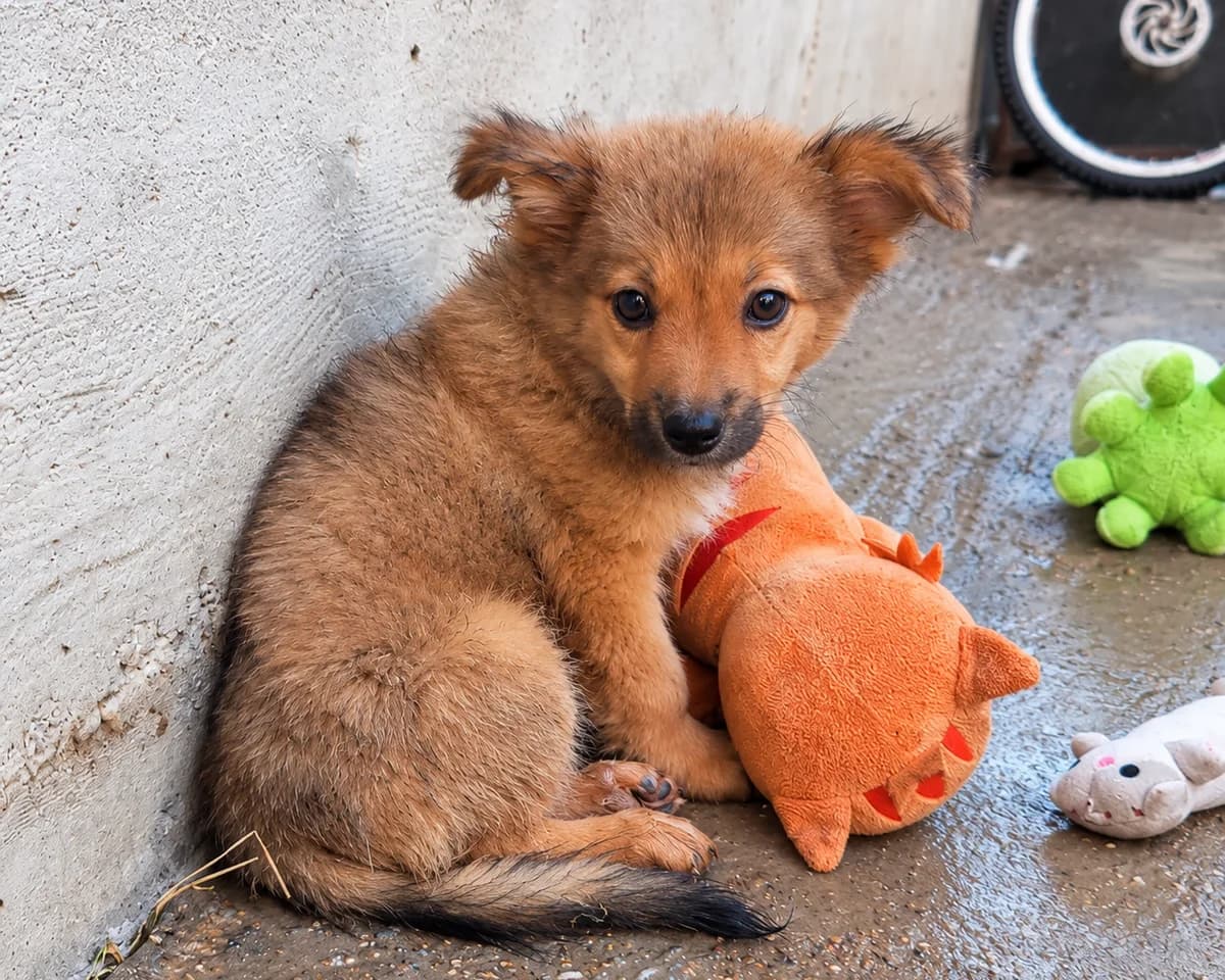 Calla, female puppy Mixed Breed for adoption at Tierrettung International e.V.