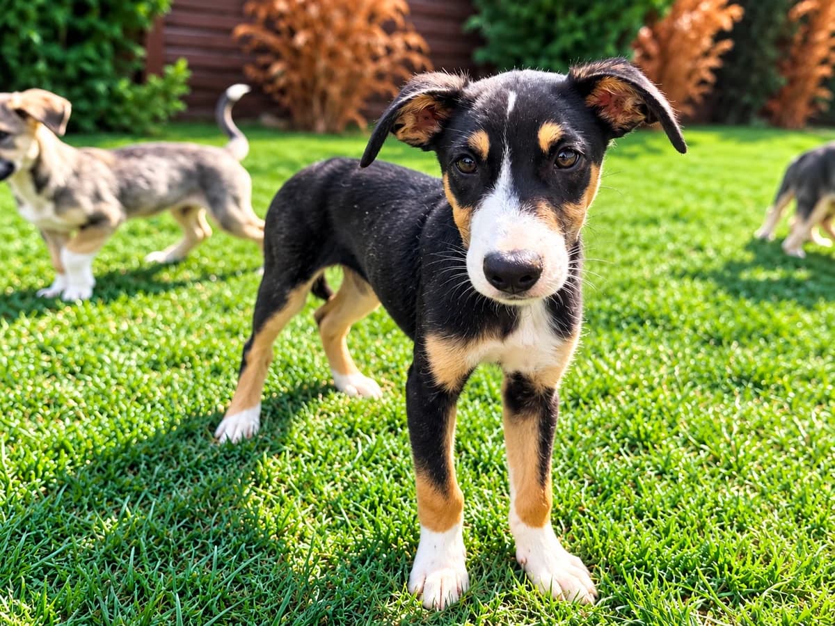 Bruno, male puppy Mixed Breed for adoption at Tierrettung International e.V.