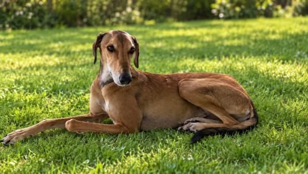 Jamal, male senior Saluki for adoption at initiative Windhundhilfe e.V., Gerlingen