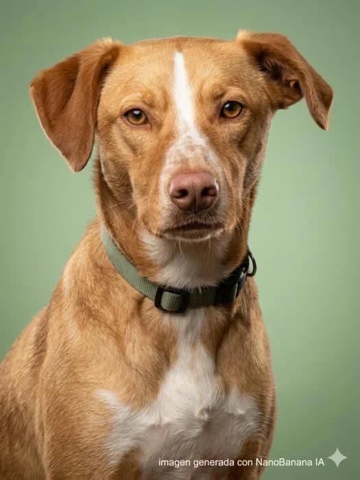 Canelo, male 3yo Podenco for adoption at Adopciones La Madrilena, Madrid