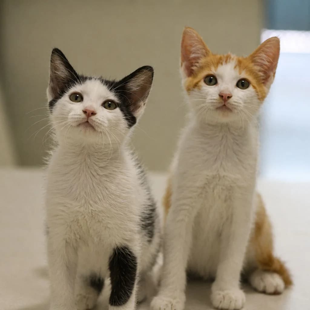 ARTAX y XAYIDE, female European Shorthair for adoption at CIMPA Alcalá de Henares