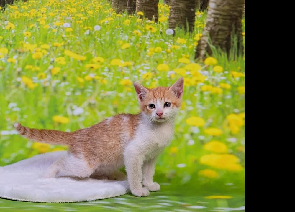 Pita adoptada, female puppy European Shorthair for adoption at El Arca de Santi
