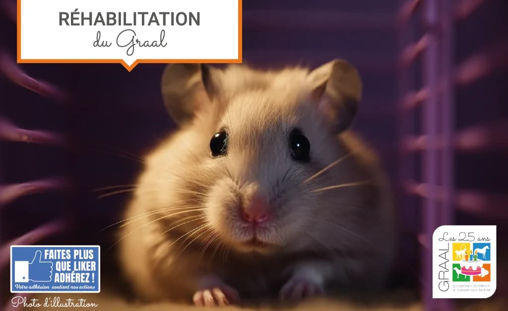 Sortie de 10 hamsters syriens, female Mixed Breed for adoption at Association GRAAL (Groupement de Réflexion et d, Charenton-le-Pont