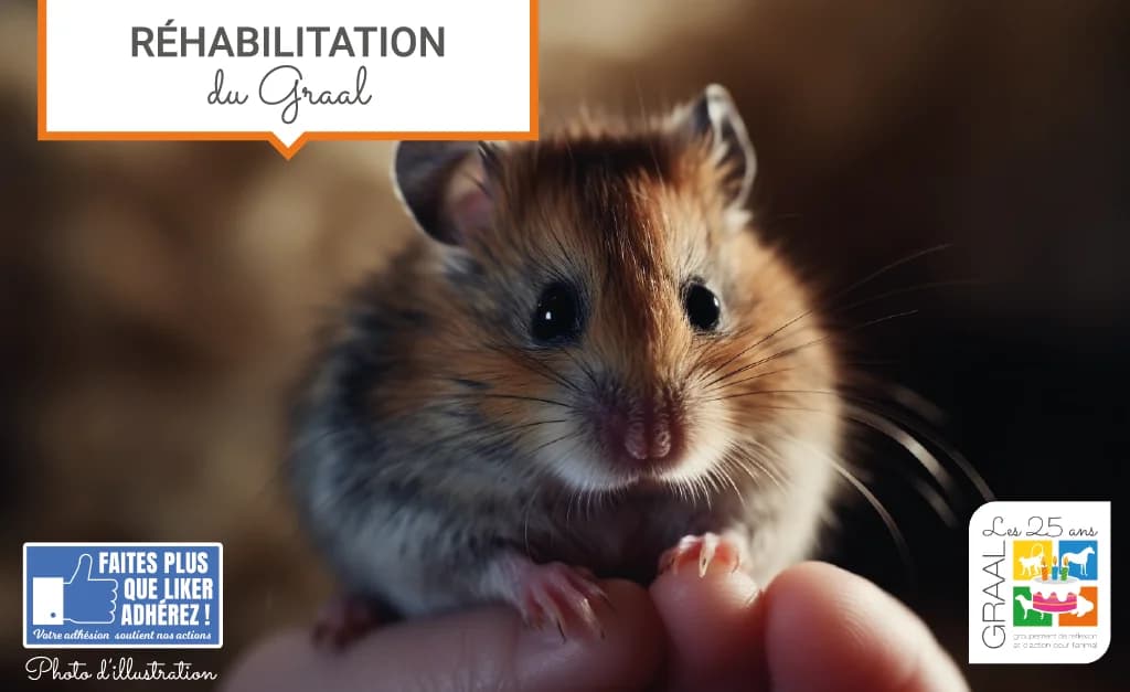 Sortie de labo de 8 hamsters syriens, male Mixed Breed for adoption at Association GRAAL (Groupement de Réflexion et d, Charenton-le-Pont