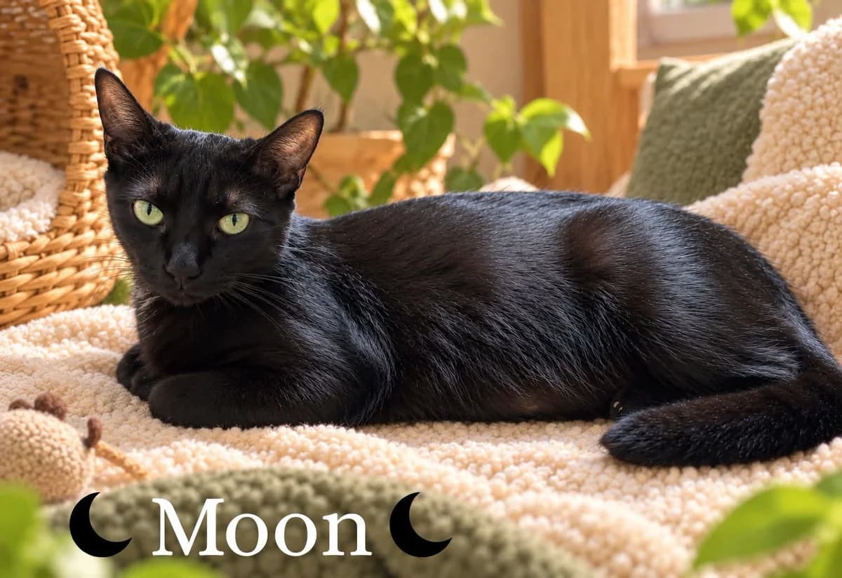 Moon, female young Mixed Breed for adoption at Caats