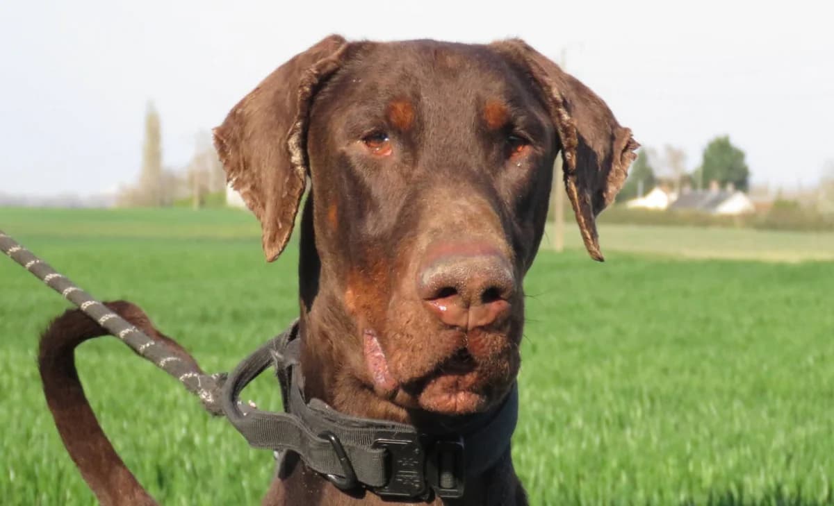 BAKI, male Doberman for adoption at SPA Chilleurs-aux-Bois, Chilleurs