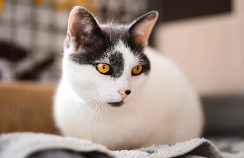 Luna, female senior European Shorthair for adoption at S.P.A. du pays de Montbéliard — Refuge d