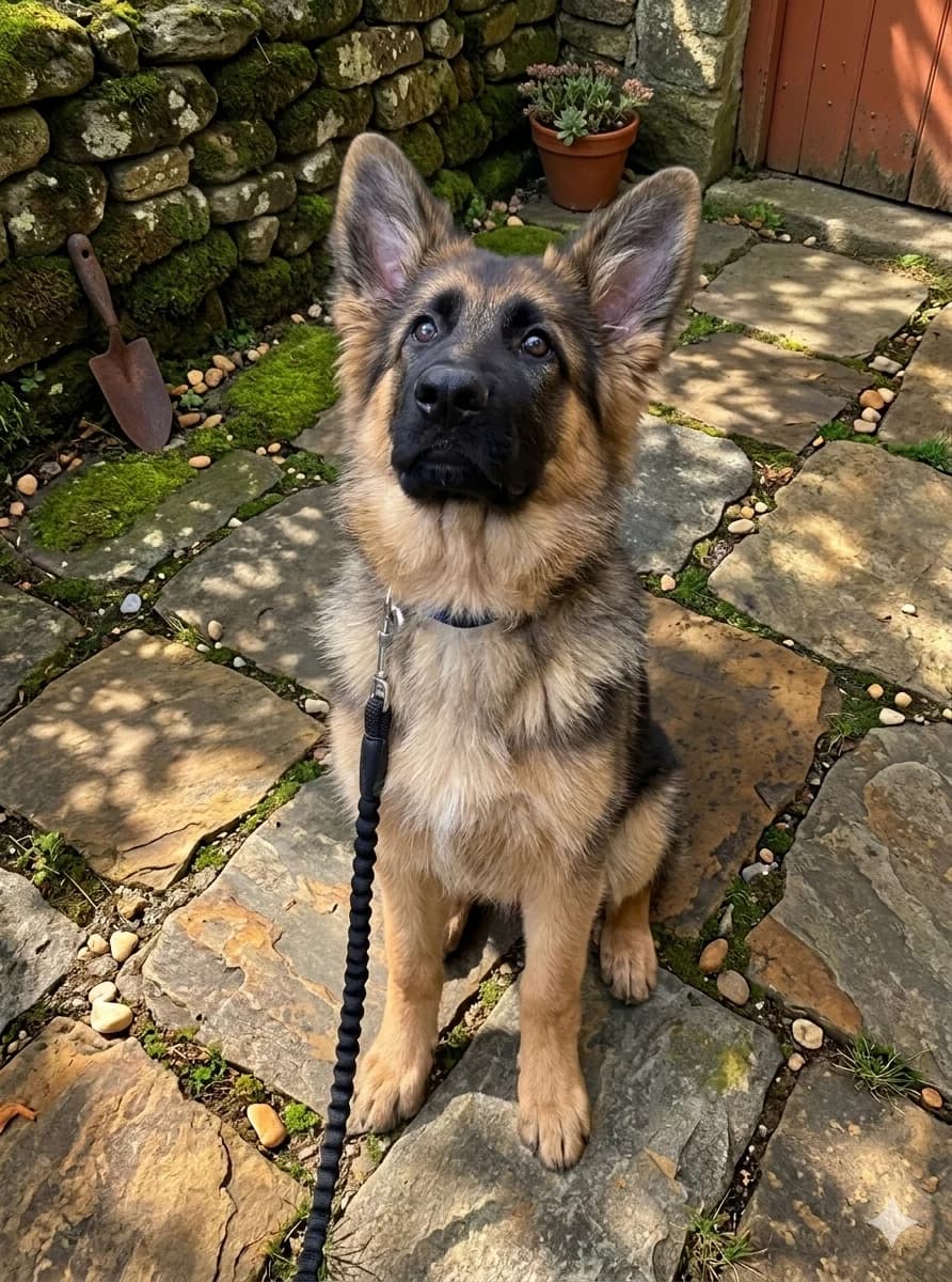 Dune, female German Shepherd for adoption at SPA de l